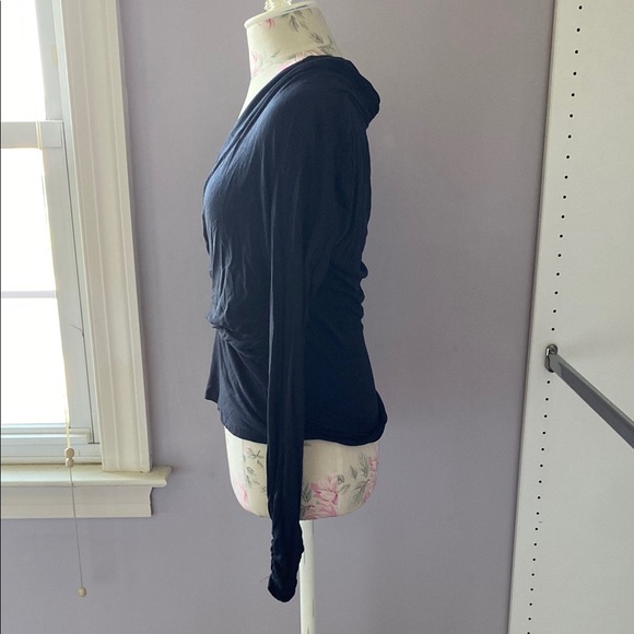 Bailey 44 Navy Wrap Blouse - Picture 6 of 11